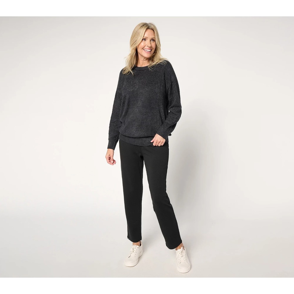 Barefoot Dreams Petite CozyChic Lite Pullover &‎ Straight Leg Pant ,P 1X #51A